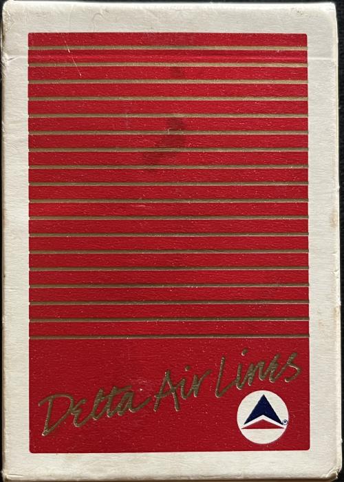 Delta Airlines, poker size, USPCC Card Detail Image