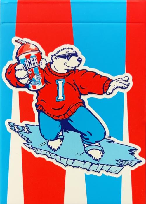 Icee Bear Frozen Silver Prism Gilded Card Detail Image