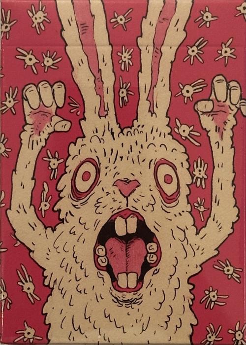 Mad Bunny  (pink  gilded) Card Detail Image