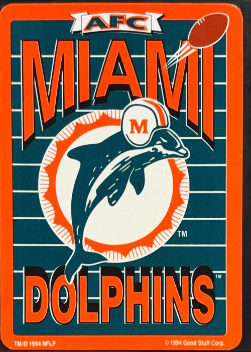 Miami Dolphins Card Detail Image