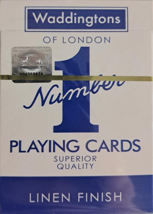Waddingtons of London Number 1 Playing Cards - Winning Moves - Blue 2024 Card Detail Image