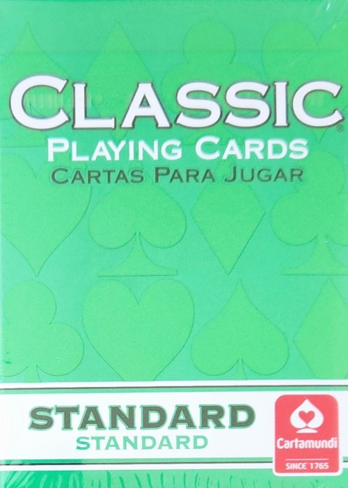 Classic Playing Cards - Green Card Detail Image