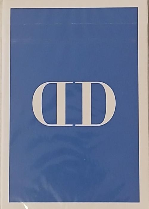 Smoke and Mirrors Casino Blue Gilded in Silver (signed) Card Detail Image