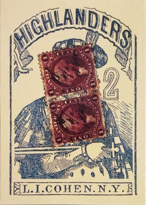 Highlanders 1864 Poker Cards Replica Card Detail Image