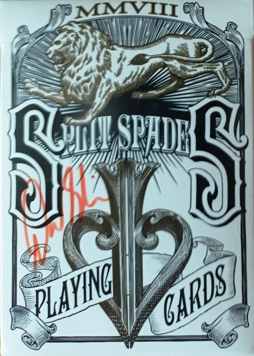 Split Spades Lions Black First Edition (Sigend) Card Detail Image