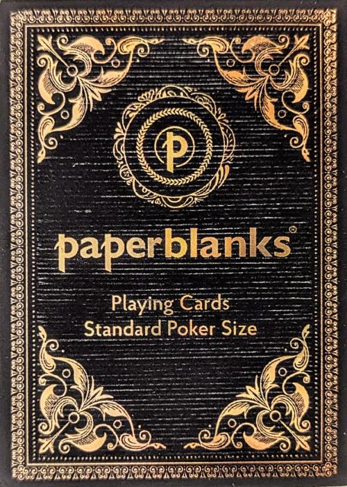 Paperblanks Playing Cards - Onyx Asterales Card Detail Image