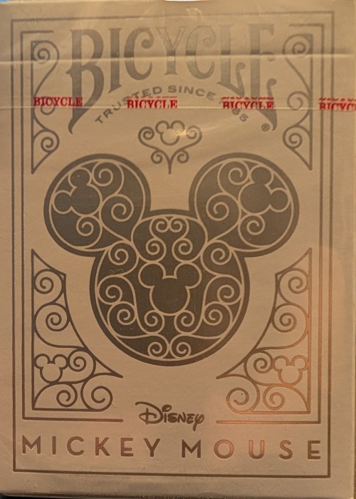 Disney Mickey Mouse Special Edition White And Silver [Bicycle] Card Detail Image