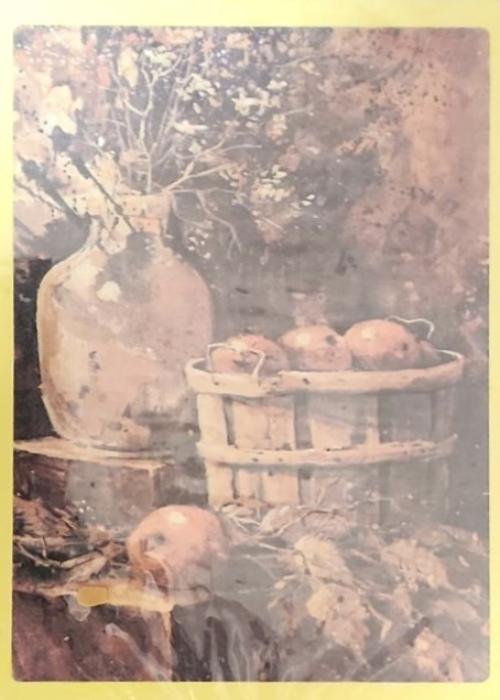 Fall Basket of Apples Card Detail Image