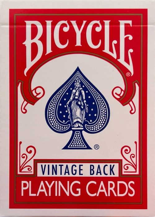 Butterfly X Bicycle Vintage Back Edge Marked [Bicycle] Card Detail Image