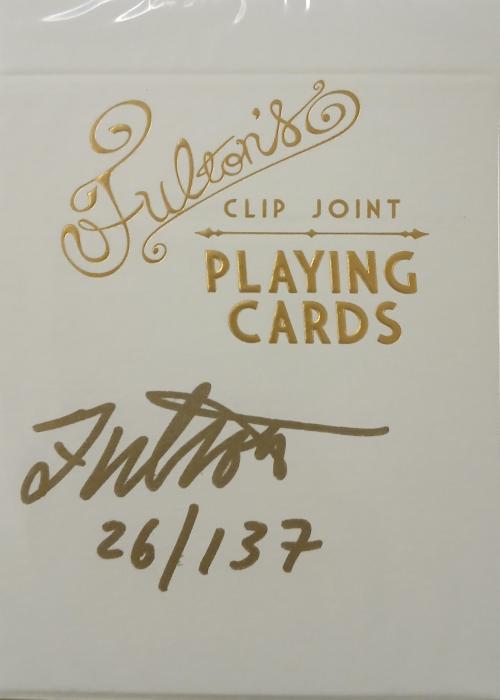 Fulton's Clip Joint 10 year Artists Proof Card Detail Image